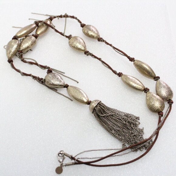 Branded 5X 30" Long Plus The Tassel Chain Necklace With Lobster Clasp - Picture 4 of 13